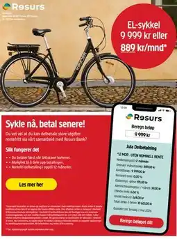Jula EL-sykkel tilbud
