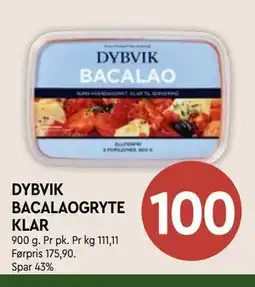 Coop Mega DYBVIK BACALAOGRYTE KLAR tilbud
