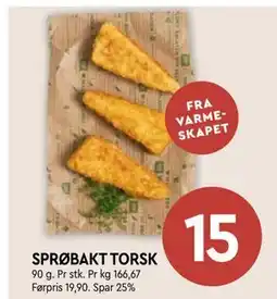 Coop Mega SPRØBAKT TORSK tilbud