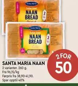 Coop Mega SANTA MARIA NAAN tilbud