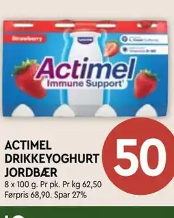 Coop Mega ACTIMEL DRIKKEYOGHURT JORDBÆR tilbud