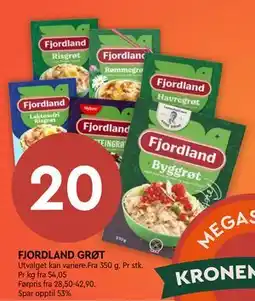 Coop Mega FJORDLAND GRØT tilbud