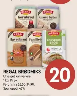 Coop Mega REGAL BRØDMIKS tilbud