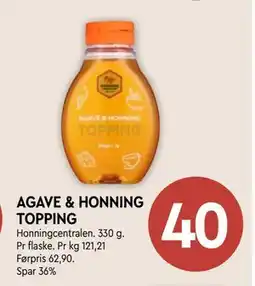 Coop Mega AGAVE & HONNING TOPPING tilbud