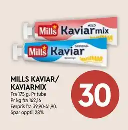 Coop Mega MILLS KAVIAR/ KAVIARMIX tilbud
