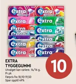 Coop Mega EXTRA TYGGEGUMMI tilbud