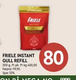 Coop Mega FRIELE INSTANT GULL REFILL tilbud