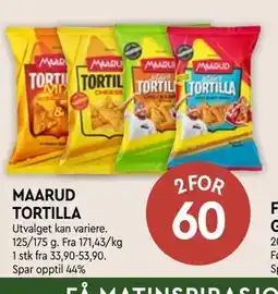 Coop Mega MAARUD TORTILLA tilbud