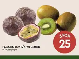 Coop Mega PASJONSFRUKT/KIWI GRØNN tilbud