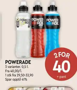 Coop Mega POWERADE tilbud
