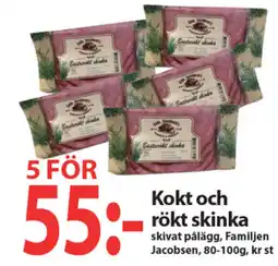 MaxiMat Charlottenberg Familjen Jacobsen kokt och rökt skinka tilbud