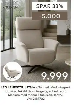 Skeidar LEO LENESTOL tilbud