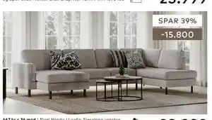 Skeidar Pixel Nordic U-sofa tilbud