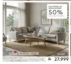 Skeidar NOOR LUX MODULSOFA tilbud