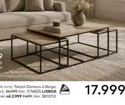 Skeidar LISBOA SOFABORDSETT tilbud