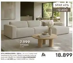 Skeidar STYL MODULSOFA tilbud