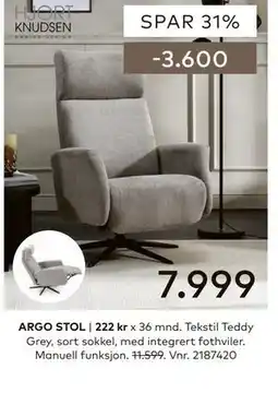 Skeidar ARGO STOL tilbud