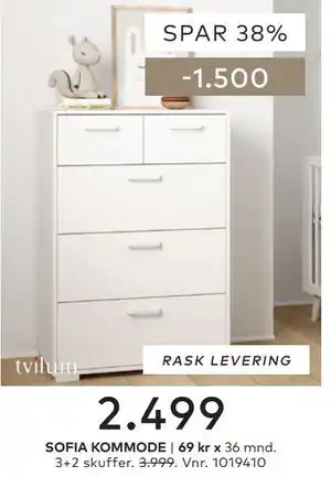 Skeidar SOFIA KOMMODE tilbud
