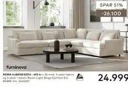 Skeidar ROMA HJØRNESOFA tilbud