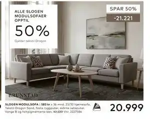 Skeidar SLOGEN MODULSOFA tilbud