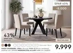 Skeidar GUEST SPISEBORD tilbud