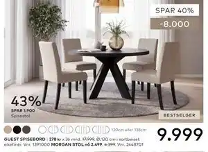 Skeidar GUEST SPISEBORD tilbud