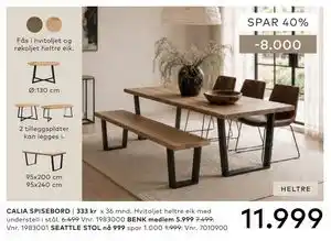 Skeidar CALIA SPISEBORD tilbud