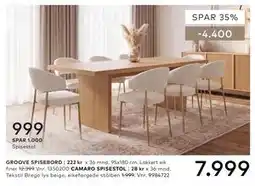 Skeidar GROOVE SPISEBORD tilbud