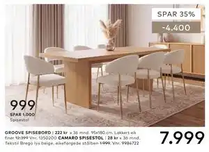 Skeidar GROOVE SPISEBORD tilbud
