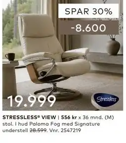 Skeidar STRESSLESS VIEW tilbud