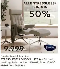 Skeidar ALLE STRESSLESS LONDON tilbud