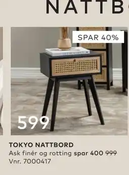 Skeidar TOKYO NATTBORD tilbud