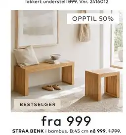 Skeidar STRAA BENK tilbud