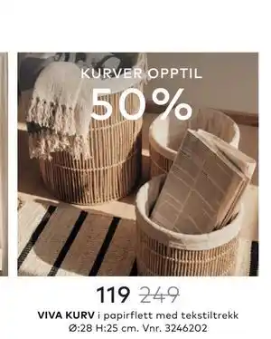 Skeidar VIVA KURV tilbud