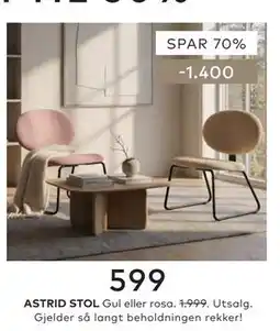 Skeidar ASTRID STOL tilbud