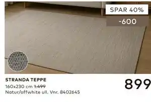Skeidar STRANDA TEPPE tilbud