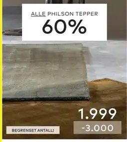 Skeidar ALLE PHILSON TEPPER tilbud