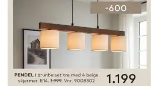 Skeidar PENDEL tilbud