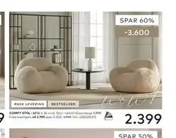 Skeidar COMFY STOL tilbud