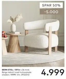 Skeidar BERN STOL tilbud