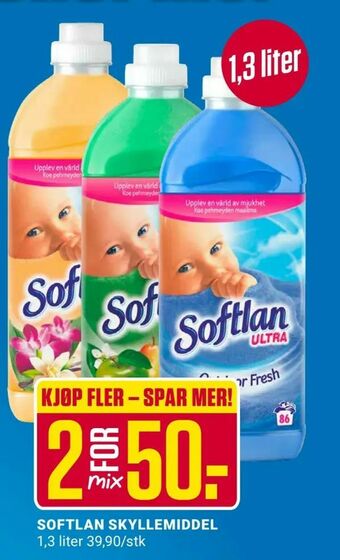 Europris Softlan skyllemiddel tilbud