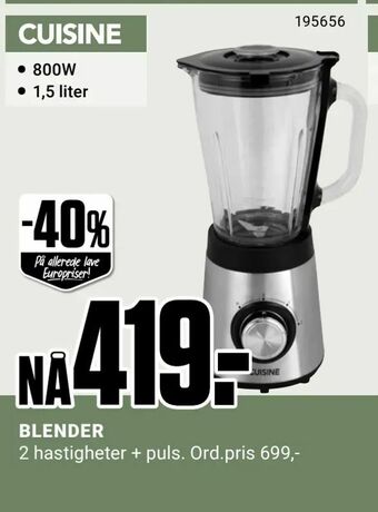 Europris BLENDER tilbud