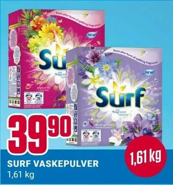 Europris Surf vaskepulver tilbud