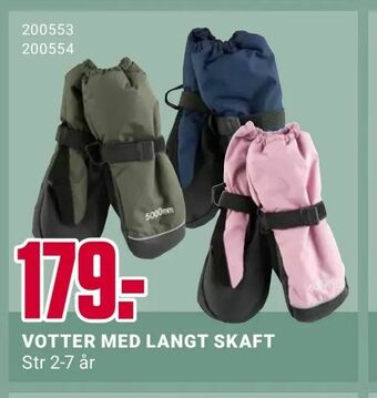 Europris Votter med langt skaft tilbud