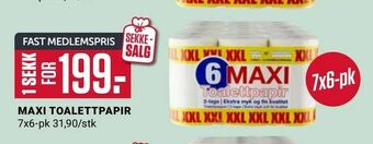 Europris Maxi toalettpapir tilbud