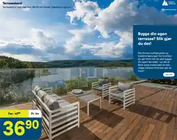 Maxbo Terrassebord royal oljet furu tilbud