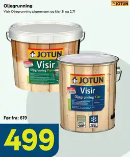 Maxbo Jotun Visir Oljegrunning tilbud