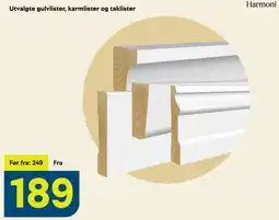 Maxbo Harmoni utvalgte gulvlister karmlister og taklister tilbud