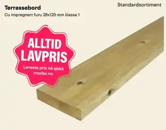 Maxbo Terrassebord tilbud