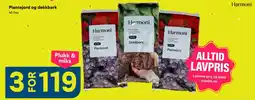 Maxbo Harmoni Plantejord og dekkbark tilbud